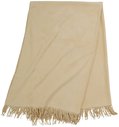 Yala  Silk Fleece Throw, Sand