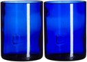 BottleHood  Short Blue Glasses, Set of Two