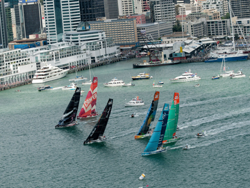 The fleet race in Auckland