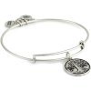 Alex and Ani Bangle Bar "Tree of Life" Russian-Silver Expandable Bracelet