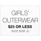 Girls' Outerwear- Columbia kids, The North Face kids and more: $25 or Less