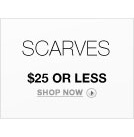 Scarves- Betsey Johnson, The North Face, Steve Madden and more: $25 or Less