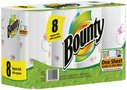 Bounty  Paper Towels Regular Rolls with Prints, 8 ct