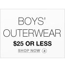 Boys' Outerwear- The North Face kids, Patagonia kids and more: $25 or Less