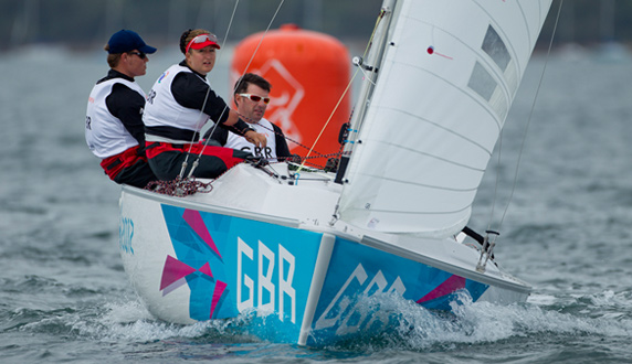 Day 2 Sonar ParalympicsGB Sailors Robertson, Thomas & Stodel - British Sonar Team