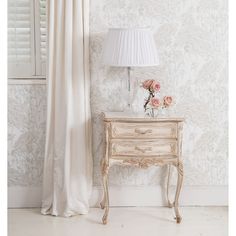 Delphine Distressed Painted Bedside Table by The French Bedroom Company. £260