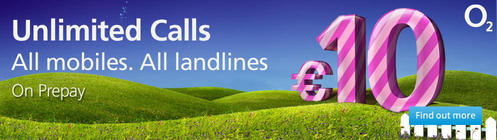 â‚¬10 Unlimited calls on O2