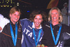 ...by 2000, Lux, picutred left, was celebrating her Olympic silver medal success at Sydney