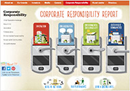 Screenshot of 2012 Corporate Responsibility Report web site