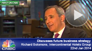 Screenshot from <em>CNBC interview of Richard Solomons, 22 January 2014 video