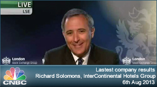 Screenshot from CNBC Interview of Richard Solomons discussing the Interim Results video