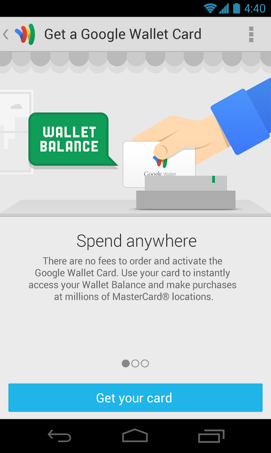 Google Wallet - screenshot