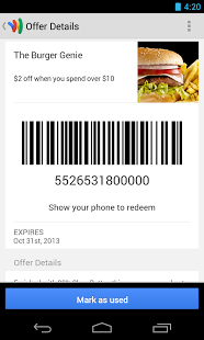 Google Wallet - screenshot thumbnail