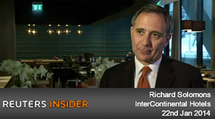 Screenshot from Reuters interview of Richard Solomons, 22 January 2014 video