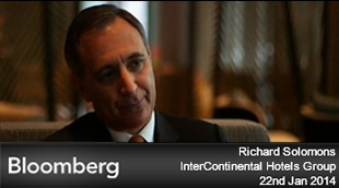 Screenshot from Bloomberg interview of Richard Solomons, 22 January 2014 video