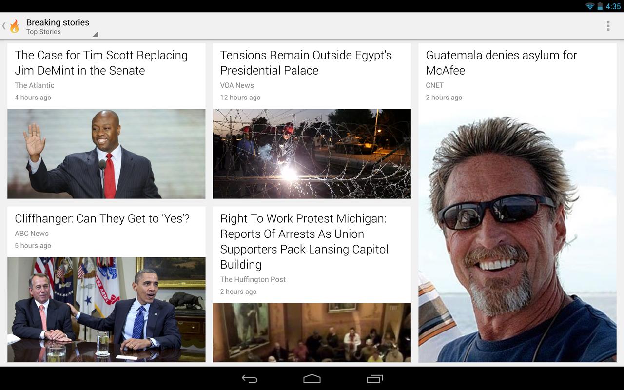 Google Currents - screenshot