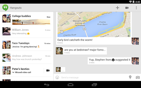 Hangouts (replaces Talk) - screenshot thumbnail