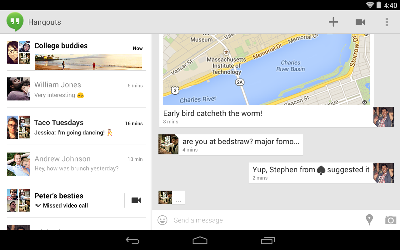 Hangouts (replaces Talk) - screenshot