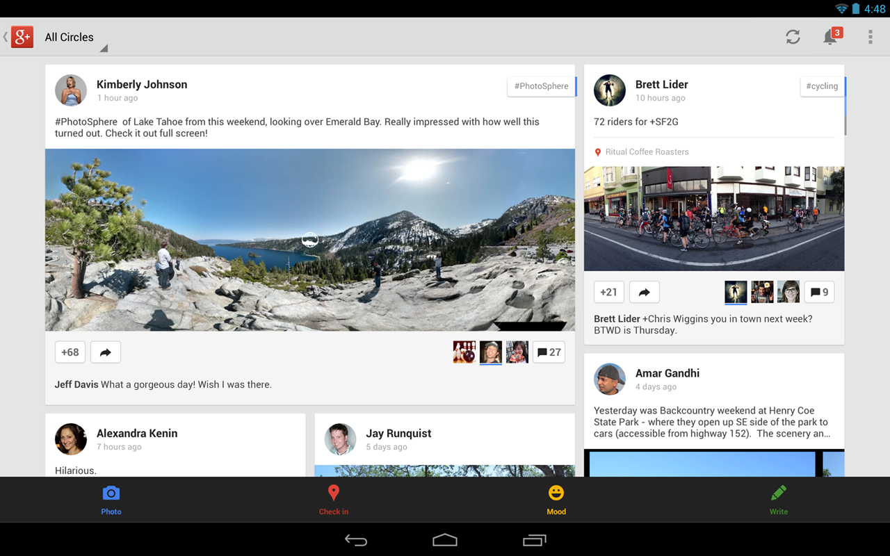 Google+ - screenshot