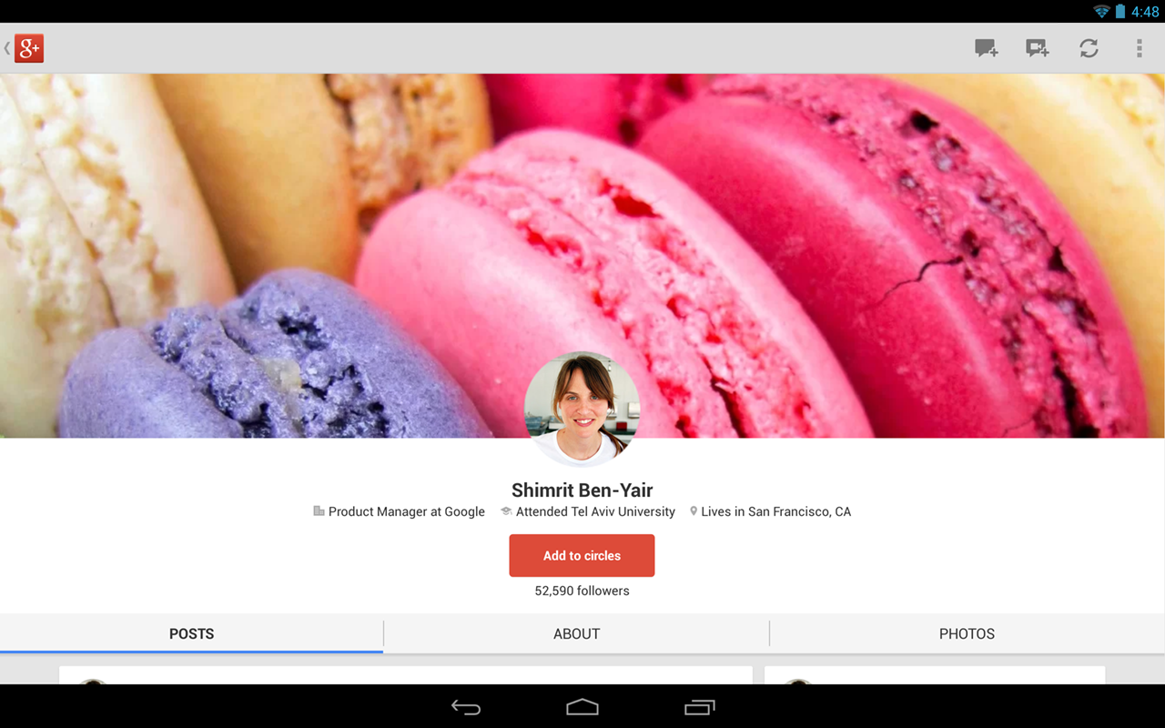 Google+ - screenshot