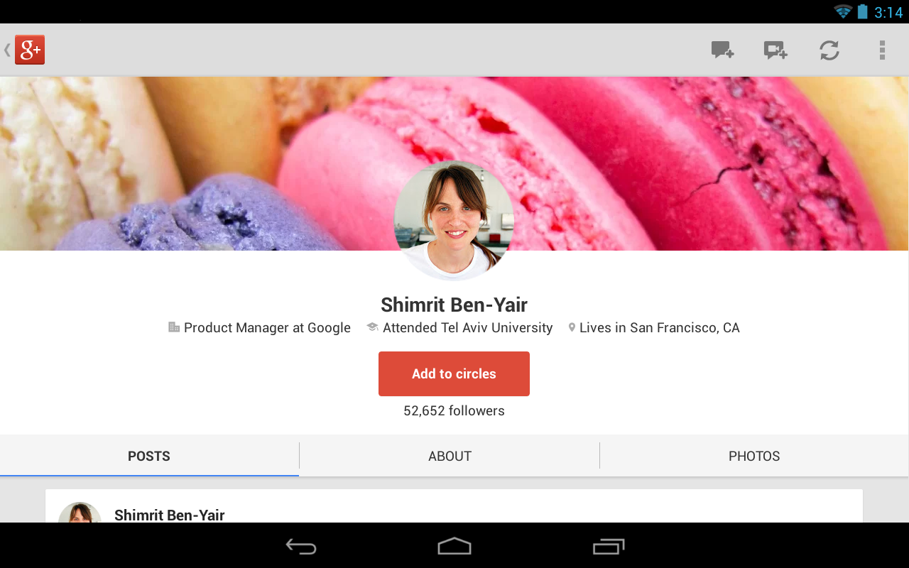 Google+ - screenshot