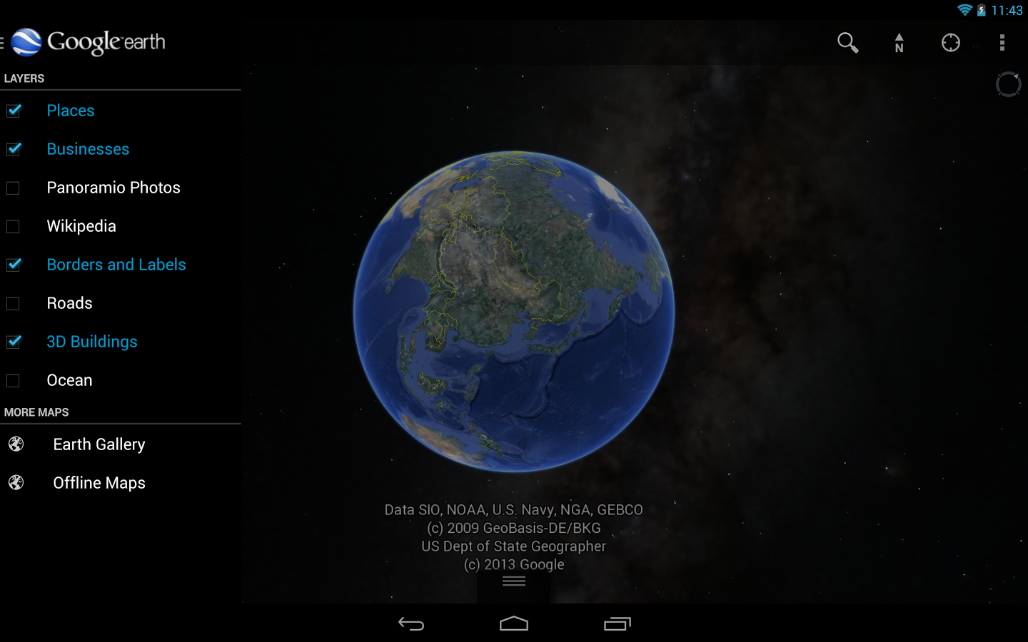 Google Earth - screenshot