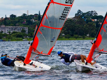 Dolores Moriera Fraschini of Uruguay, 3rd overall, rolls over her competitor.