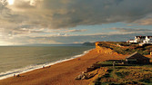 The Seaside Boarding House near the cliffs at Burton Bradstock, Dorset