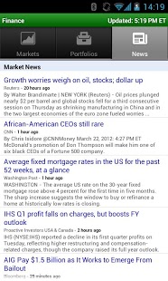 Google Finance - screenshot thumbnail