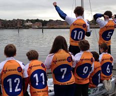 The team in their OnBoard rash vests