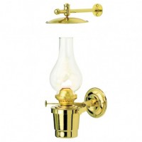 Brass oil lamp