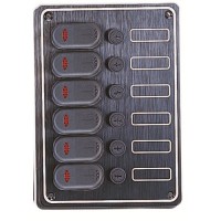 6 Gang Waterproof Switch Panel 