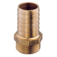 Hose connector male brass