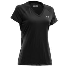 Under Armour Womens HeatGear Tech V-Neck SS Top