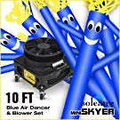 10 FT Tall Blue Skyer Air Dancer & Blower Set Best Retail Advertising Solution!