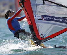 British Sailing Team windsurfer