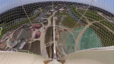 Take a ride on world’s tallest water slide