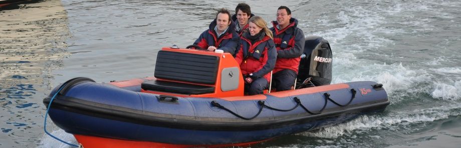 XS Rib with four people on board