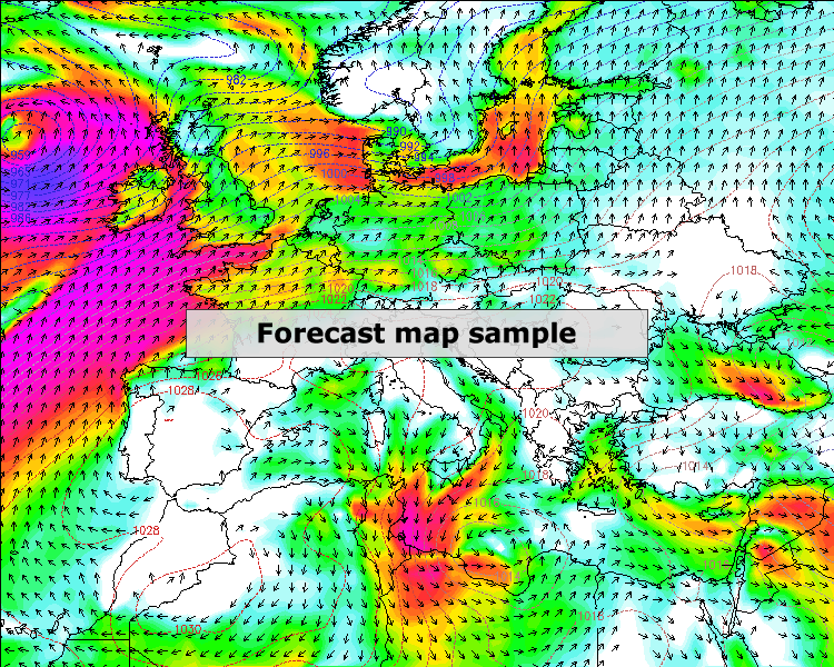 forecast map