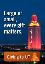 Large or small, every gift matters. Giving to UT Web site