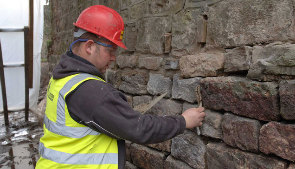 Repointing brickwork