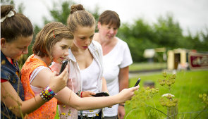 Taking photos by the canal