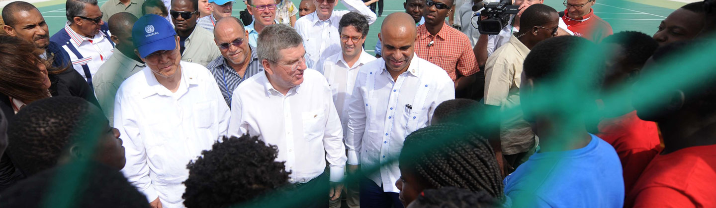 IOC brings hope to Haiti with opening of new sport centre