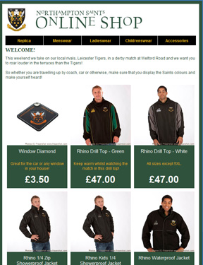 Northampton Saints E-Catalogue