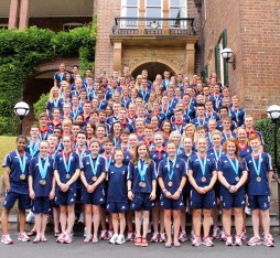 Team GB athletes on the last day of the Australian Youth Olympic Festival 2013