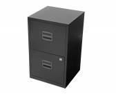 Bisley Metal Filing Cabinet 2 Drawer A4 H672xW413xD400mm