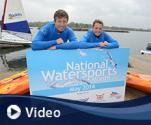 Sophie Weguelin and Stuart Bithell officially launch National Watersports Month