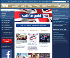 Sail for Gold Legacy London 2012 website