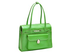 Wenonah Leather Ladies Briefcase - Green