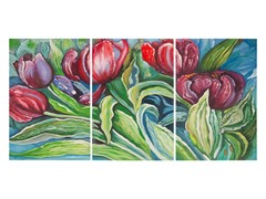 Safavieh Nouveau Tulips Triptych Art